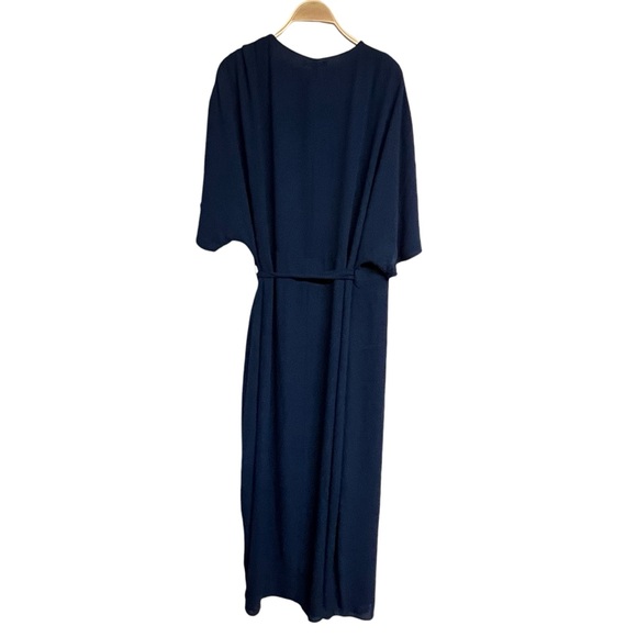 New Standards & Practices Short Sleeve Wrap Maxi Dress - Picture 6 of 7